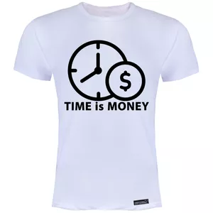 تی شرت آستین کوتاه مردانه 27 مدل Time is Money کد MH1548