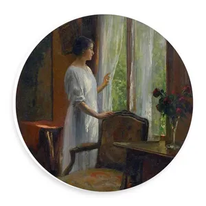  دیوارکوب طرح بانوی کتابخوان در پشت پنجره مدل wtb718