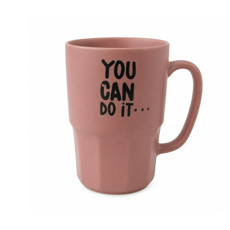 ماگ طرح you can do it مدل ماگ دسته دار سرامیکی
