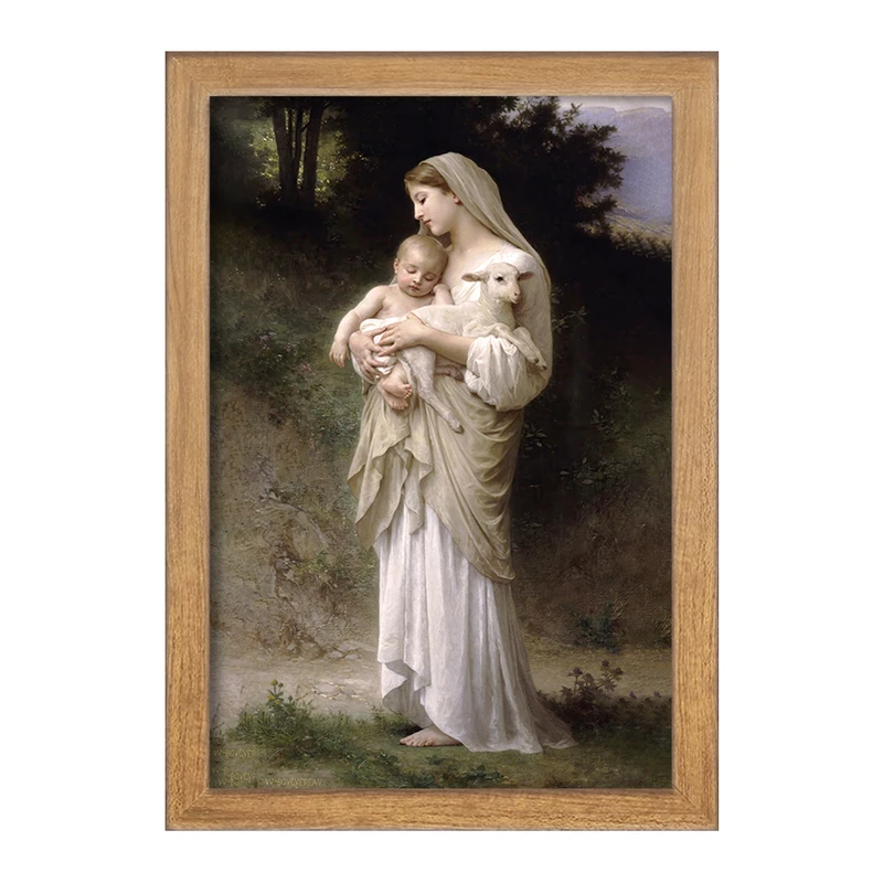 تابلو خندالو مدل نقاشی بی گناهی اثر ویلیام بوگرو کد F12502