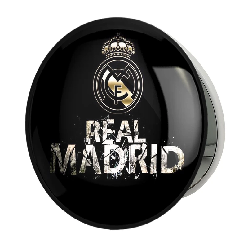 آینه جیبی خندالو طرح باشگاه رئال مادرید Real Madrid مدل تاشو کد 2022 