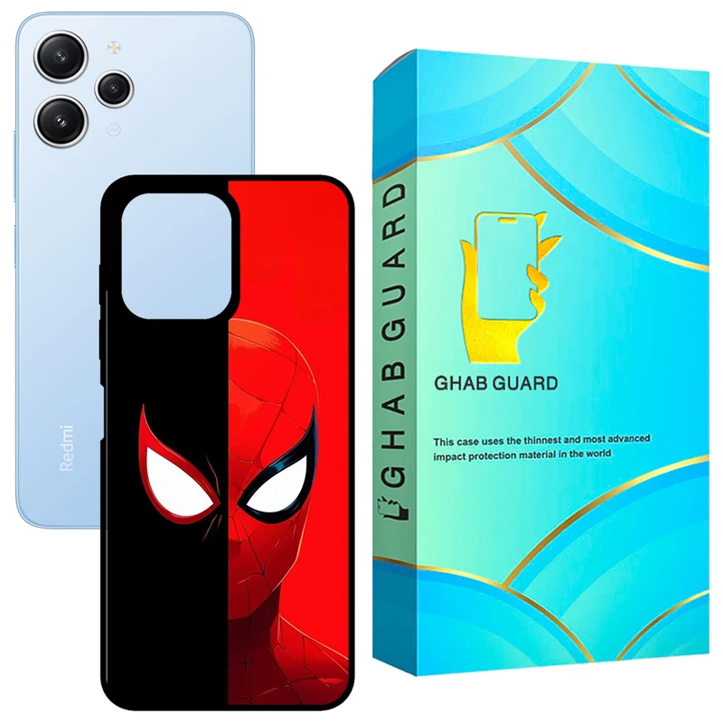 کاور قاب گارد طرح اسپایدر من مدل GCHPR12 مناسب برای گوشی موبایل شیائومی Redmi 12 4G / Redmi 12 5G / Poco M6 Pro 5G