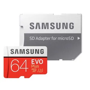 کارت حافظه microSDXC  مدل Evo Plus کلاس 10 استاندارد UHS-I U3 سرعت 100MBps ظرفیت 64 گیگابایت به همراه آداپتور SD
