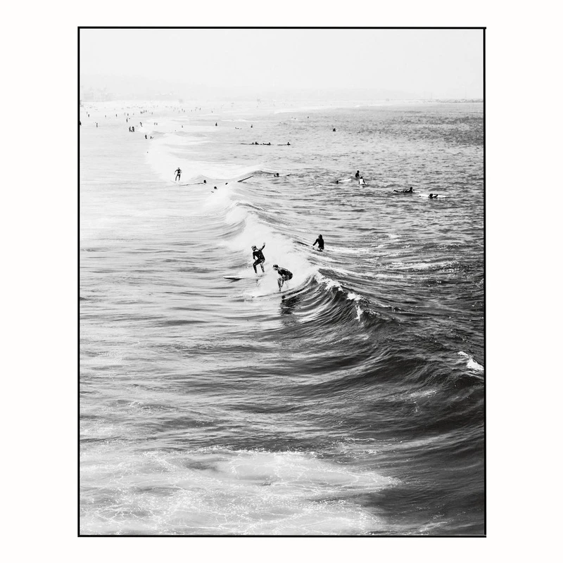 پوستر مدل چاپ ساحلی با هنر تعطیلات 