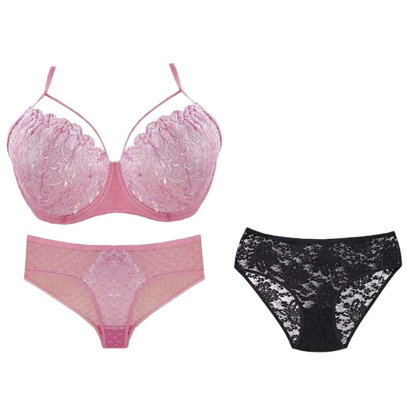 ست شورت و سوتین زنانه مدل OOid-mn-50 بسته 3 عددی