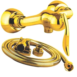 شیر سرویس بهداشتی ایلمان مدل ارچر گلد G38 به همراه شلنگ توالت