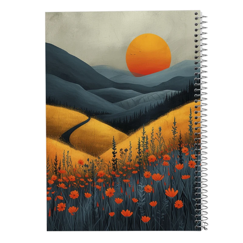 دفتر مشق 50 برگ مدوپد مدل طبیعت کد DF15357