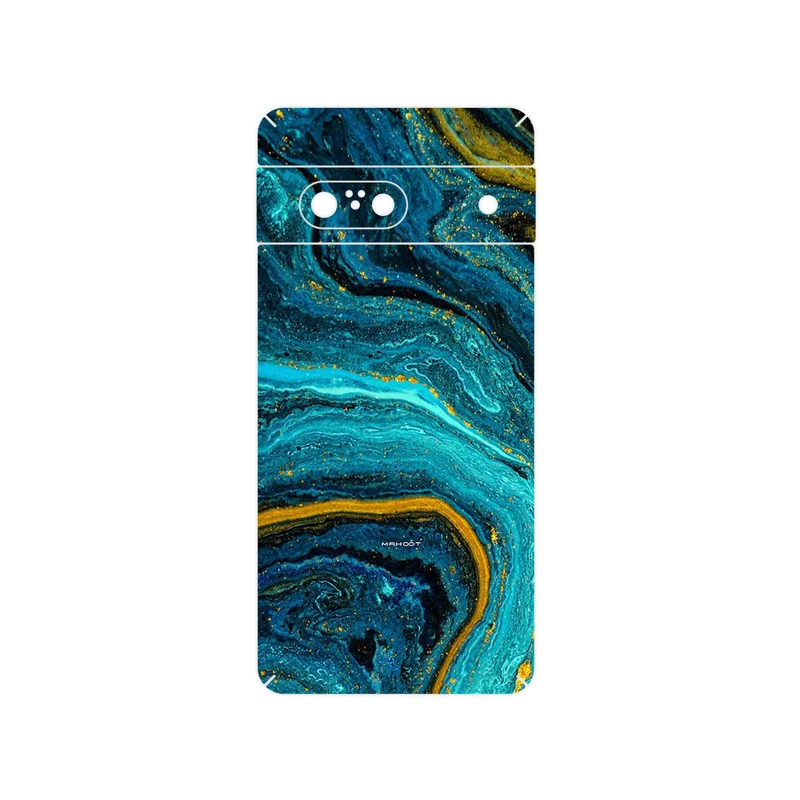برچسب پوششی ماهوت مدل Turquoise marblewith golden streaks مناسب برای گوشی موبایل گوگل Pixel 7