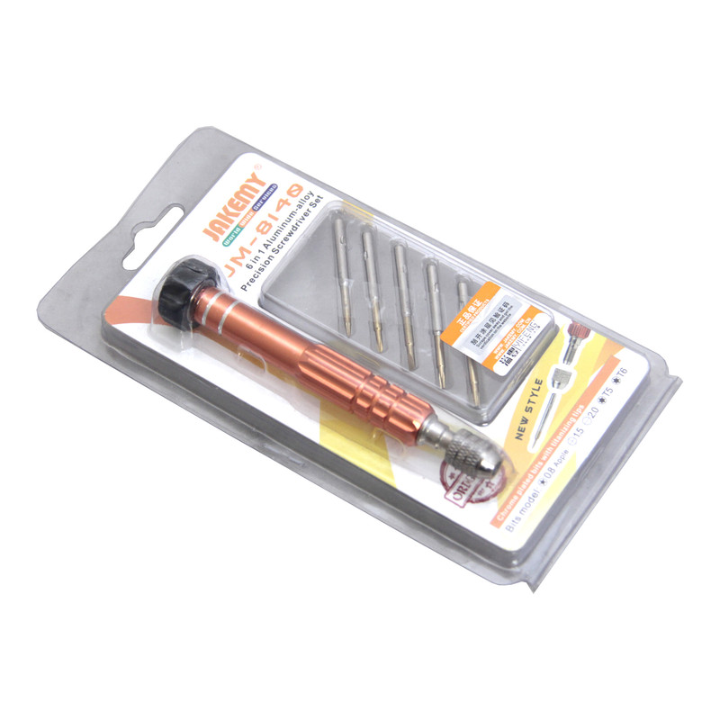 مجموعه 6 عددی پیچ گوشتی موبایلی جاک می مدل JM-8140