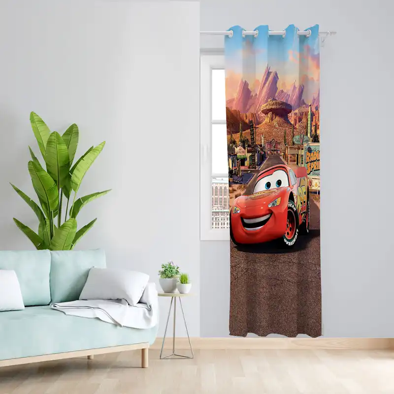 پرده مدل اتاق کودک مخمل پانچی طرح مکویبن کد 1992 سایز 140x280 سانتی متر