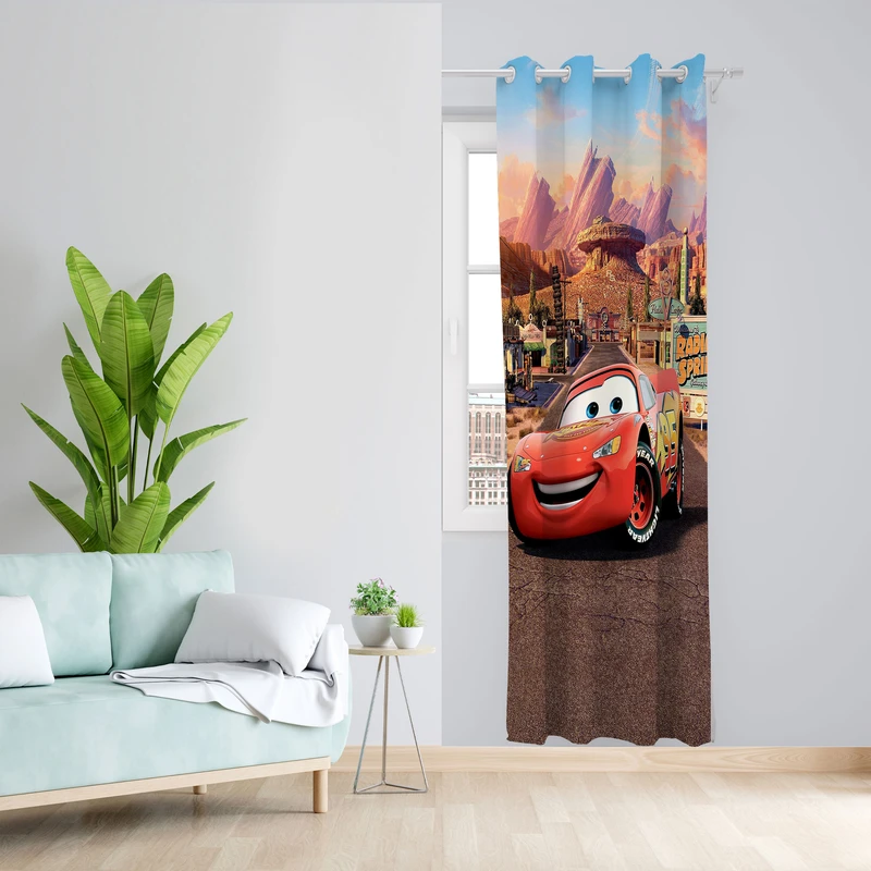  پرده مدل اتاق کودک مخمل پانچی طرح مکویبن کد 1992 سایز 140x280 سانتی متر