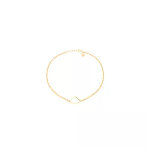 دستبند طلا 18 عیار دخترانه ماوی گالری مدل ابر