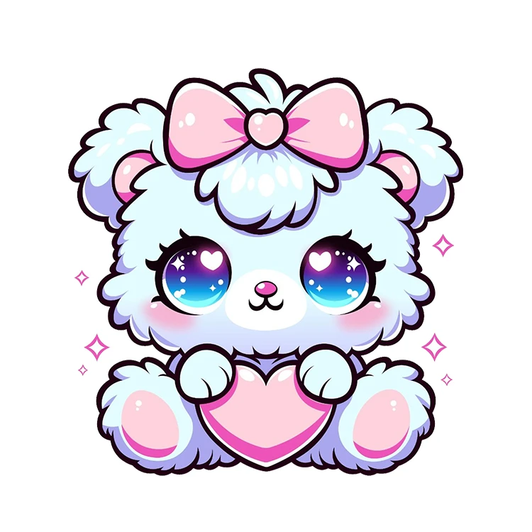 استیکر پارچه و لباس پاد آفرین مدل کارتونی کیوت فانتزی بامزه کد S3827