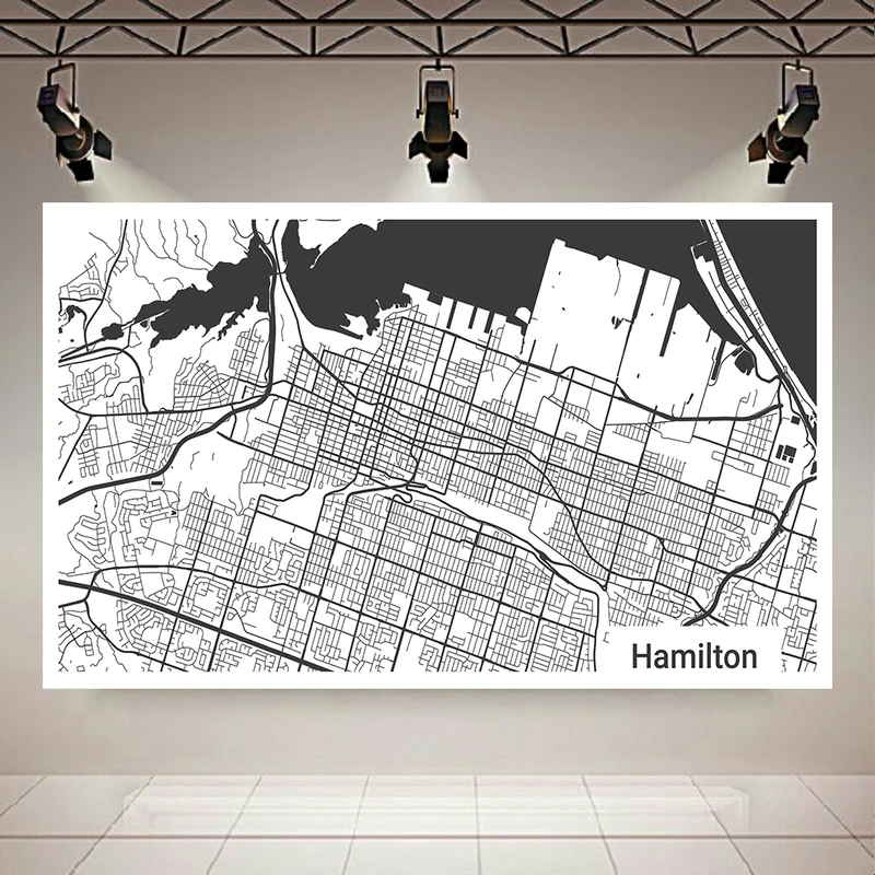  پوستر طرح نقشه هوایی مدل همیلتون کد PD130369