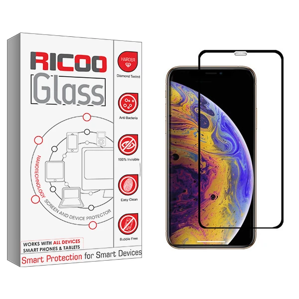 محافظ صفحه نمایش ریکوو مدل +HD مناسب برای گوشی موبایل اپل iPhone X