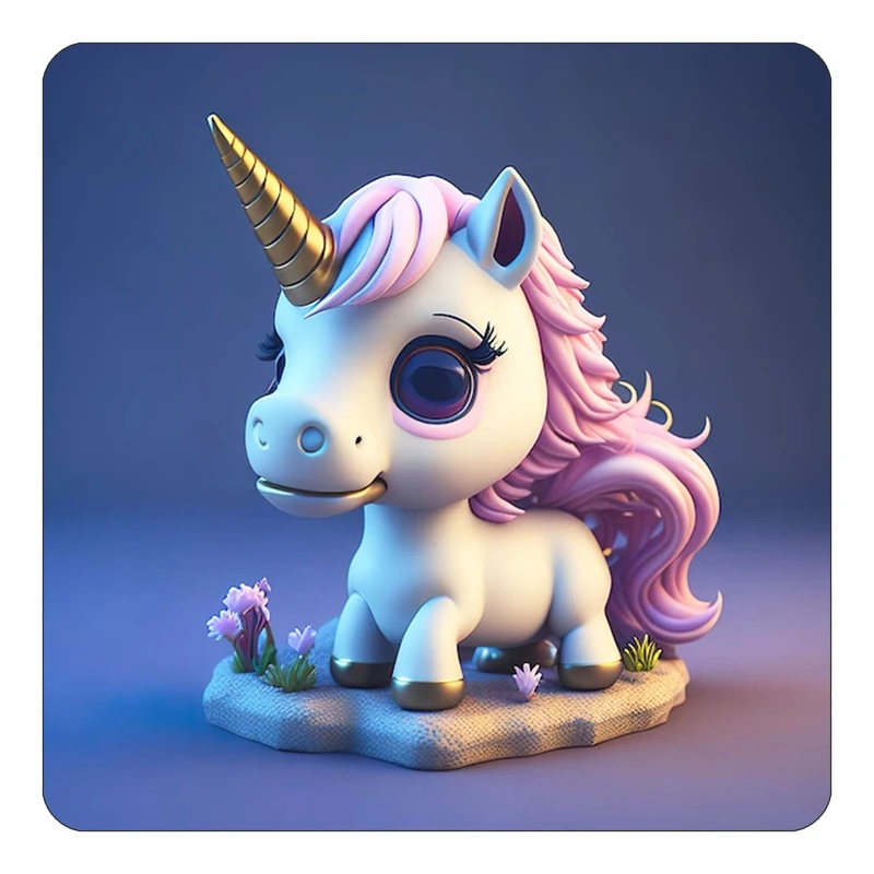 مگنت کاکتی طرح اسب تک شاخ و یونیکورن مدل mp32472