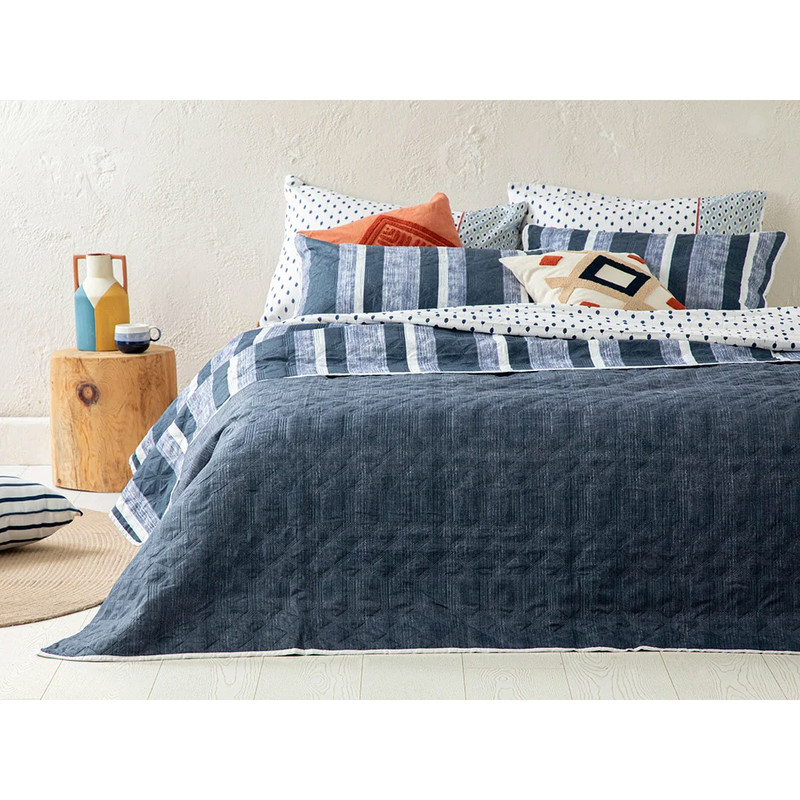 روتختی انگلیش هوم مدل Denim Stripe Çok Amaçlı سایز 240×220 سانتی متر