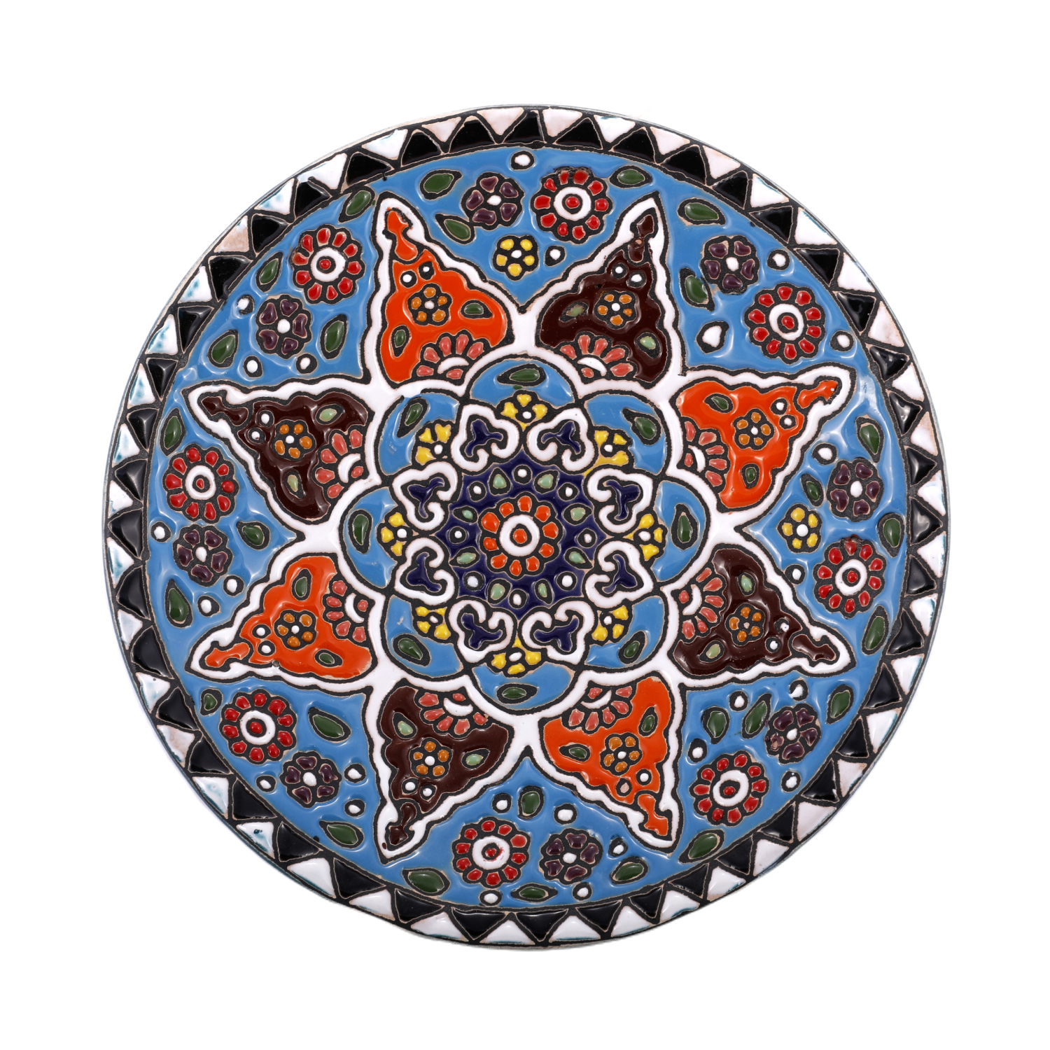 بشقاب میناکاری کد ۱