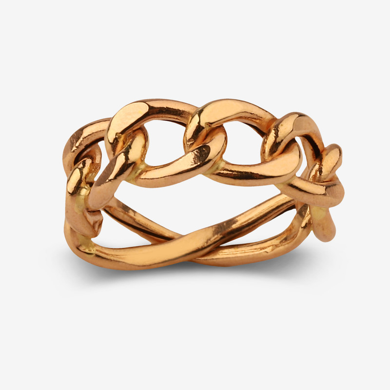 انگشتر طلا 18 عیار زنانه با طرح کارتیه نگین مدل A1 سایز 53