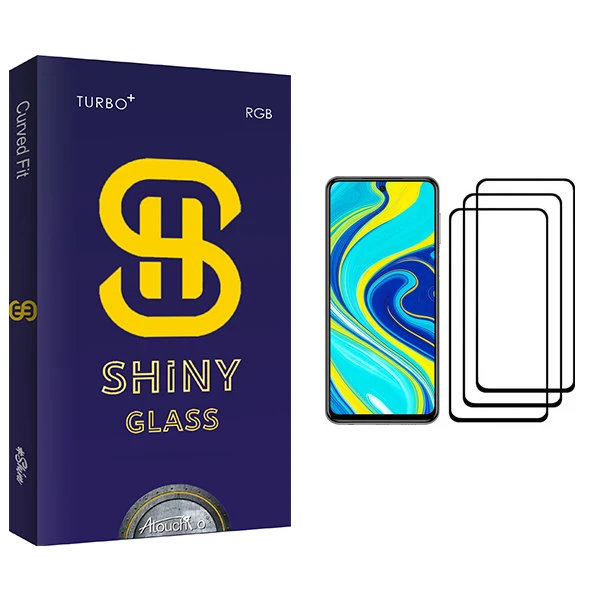 محافظ صفحه نمایش آتوچبو مدل Shiny Glass مناسب برای گوشی موبایل شیائومی Redmi Note 9S بسته سه عددی