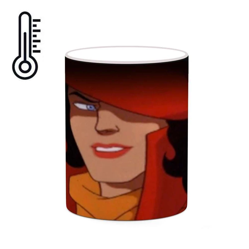 ماگ حرارتی کاکتی مدل کارتون Carmen Sandiego کد mgh22367