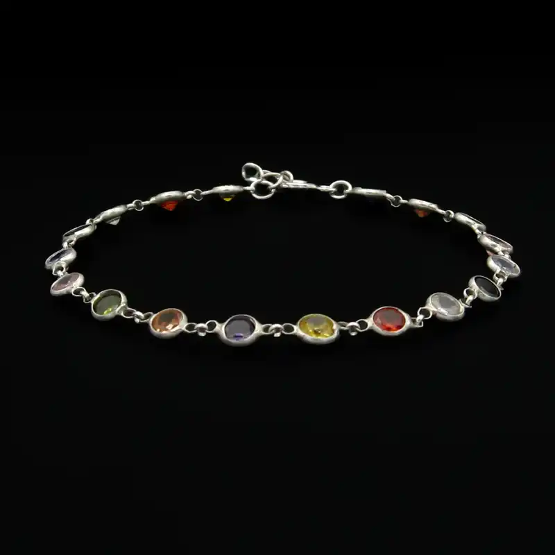 دستبند نقره زنانه مانچو کد bs021