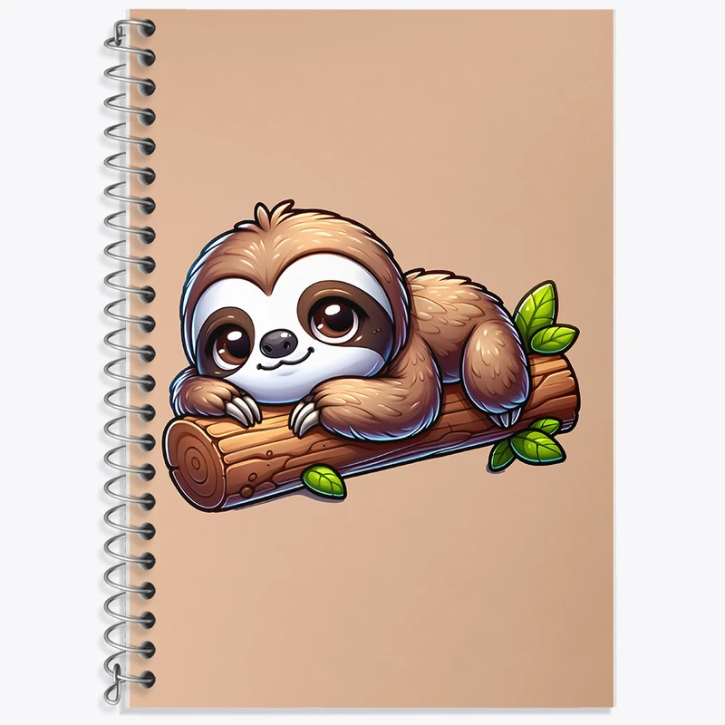 دفتر لغت 50 برگ خندالو طرح تنبل بامزه کد F7734