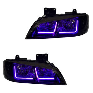 چراغ جلو خودرو گروه پژوهش صنعت مدرن مدل Neon-L-Purp مناسب برای پژو پارس بسته دو عددی