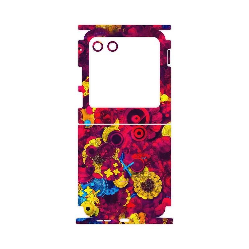 برچسب پوششی ماهوت مدل Vector Flower Garden Digital Art-FullSkin مناسب برای گوشی موبایل موتورولا Razr 40 Ultra
