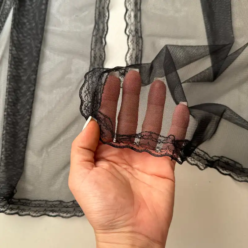 شال زنانه مدل توری ساده دور دانتل دار تابستانی فانتزی