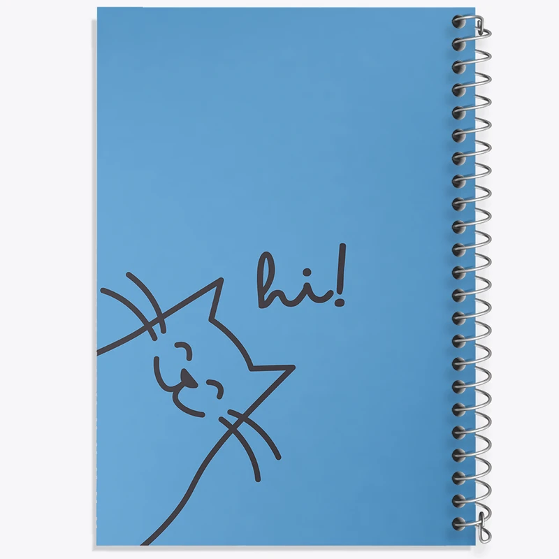 دفتر نقاشی 50 برگ خندالو طرح گربه مینیمال کد N1002