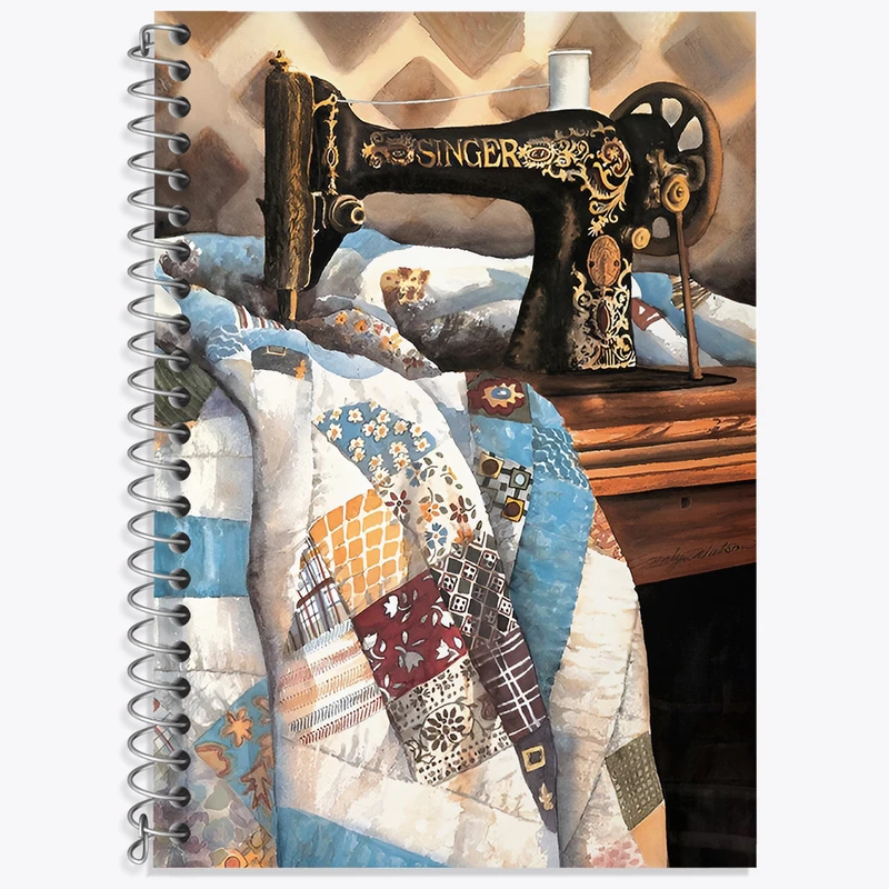 دفتر لغت 50 برگ خندالو طرح چرخ خیاطی کد N2012