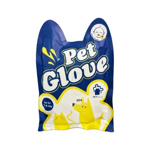 دستکش مرطوب نظافت حیوانات پتزل مدل baby powder بسته ۶ عددی