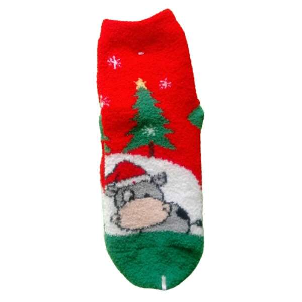 جوراب دخترانه مدل پشمی کریسمسی