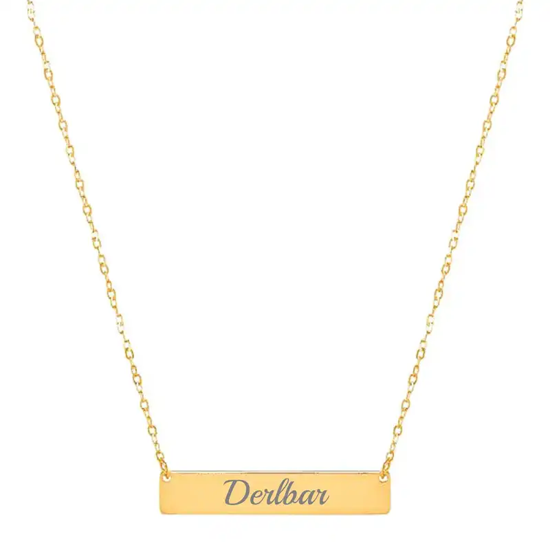 گردنبند طلا 18 عیار زنانه لیردا مدل اسم دلبر