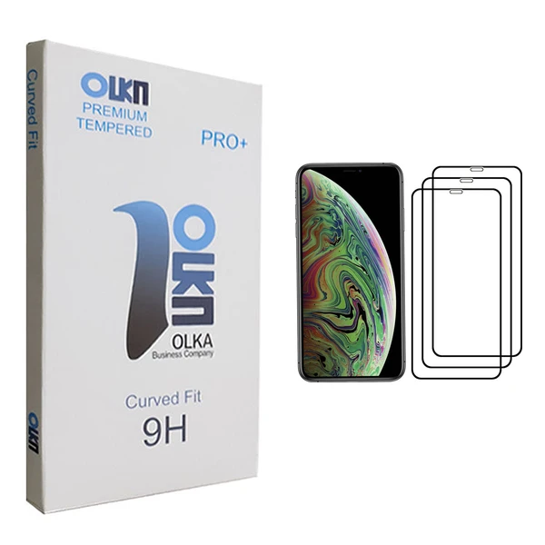 محافظ صفحه نمایش الکا مدل +PRO مناسب برای گوشی موبایل اپل iPhone XS بسته سه عددی