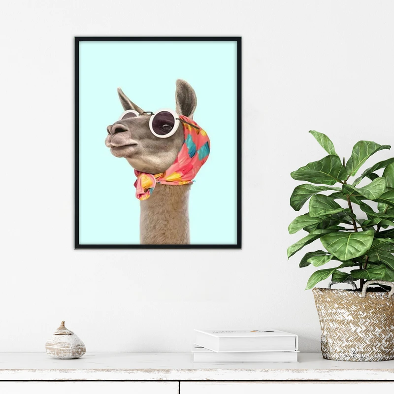 تابلو آتریسا طرح شتر مدل ATFG560 فریم مشکی