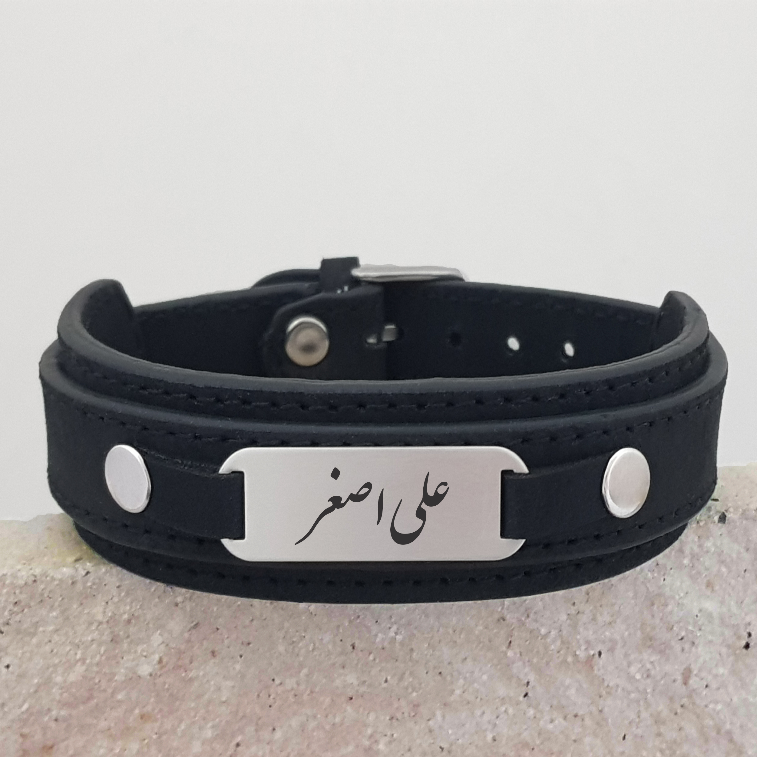 دستبند نقره مردانه ترمه ۱ مدل علی اصغر کد Dcsf0144