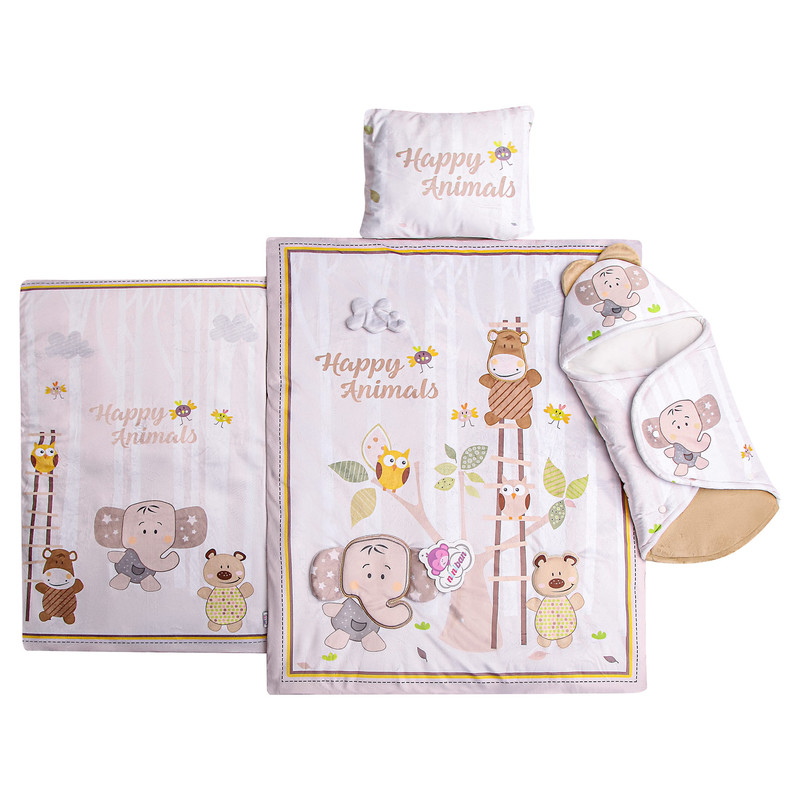 سرویس خواب نی نی بان طرح سرزمین دوستی مجموعه 4 عددی