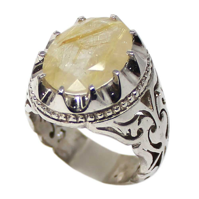 انگشتر نقره مردانه کد 11401 