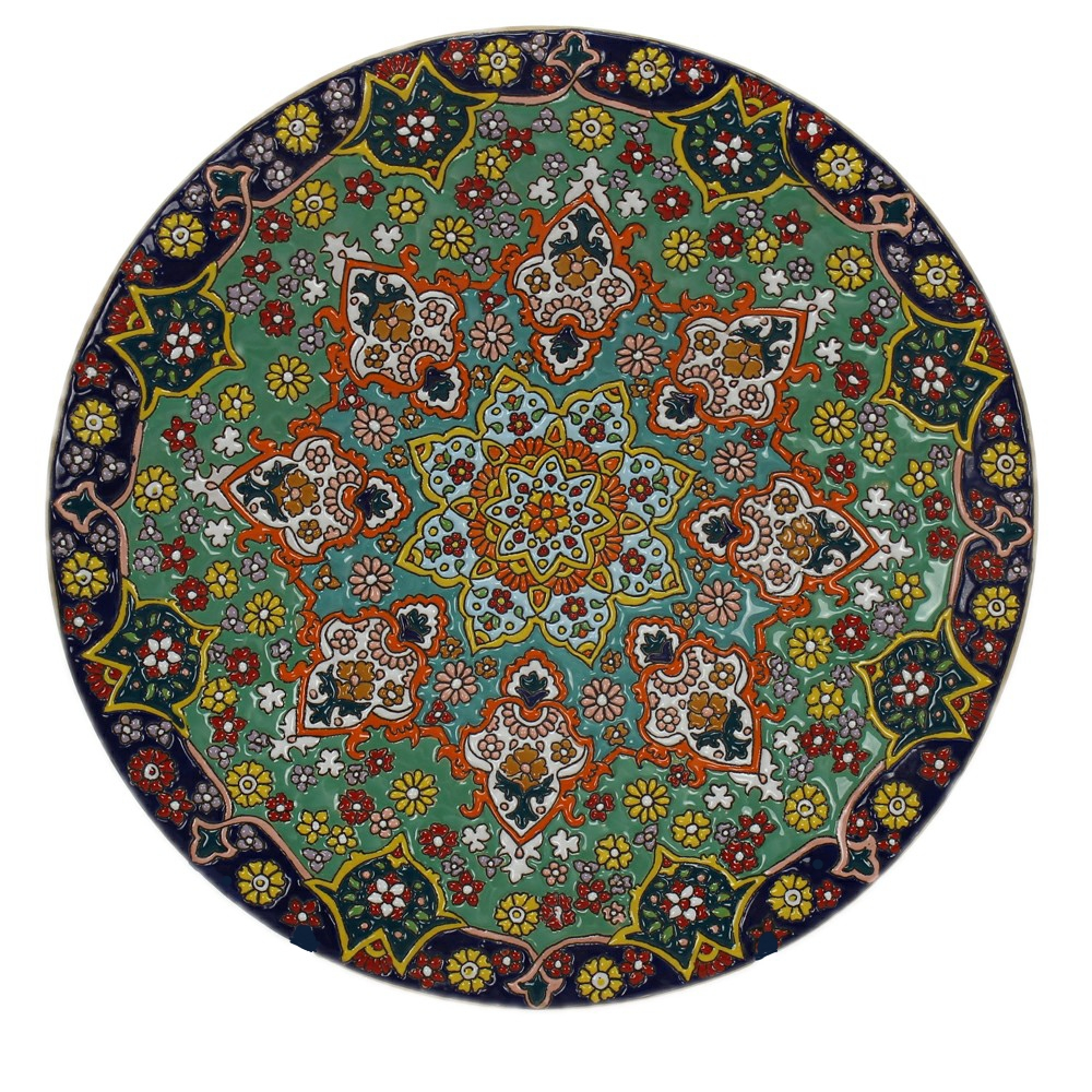 بشقاب میناکاری مدل آرتیمان کد 030