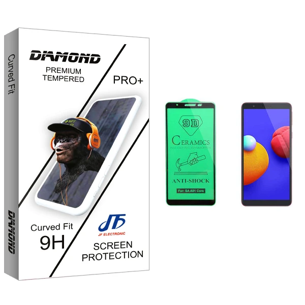 محافظ صفحه نمایش سرامیکی جی اف مدل Diamond glass مناسب برای گوشی موبایل سامسونگ Galaxy A01 core
