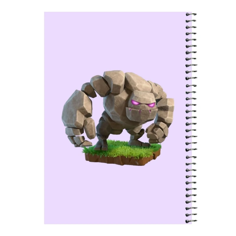 دفتر مشق 80 برگ اس جی مدل کلش رویال کد 15