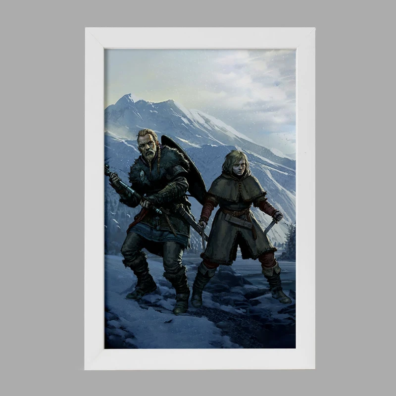 تابلو خندالو مدل اسکلاد و تورفین انیمه حماسه وینلند Vinland Saga کد 27485