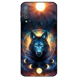 Megafone Wolf and Moon 8006 Cover For Samsung Galaxy A7 2018 / A750