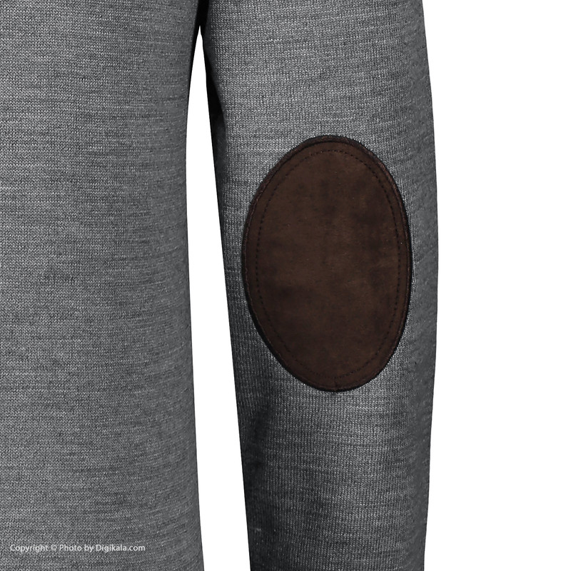 پلیور مردانه تریکو پاییزان مدل P700 ملانژ رنگ طوسی