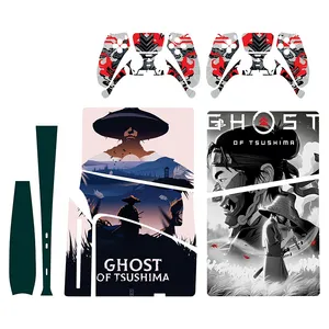  برچسب کنسول بازی پلی استیشن 5 اسلیم مدلghost of tsushima 05 مجموعه 7 عددی 