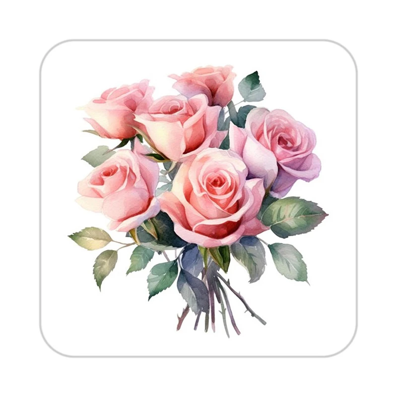 زیر لیوانی کاکتی طرح گل مدل mp16526