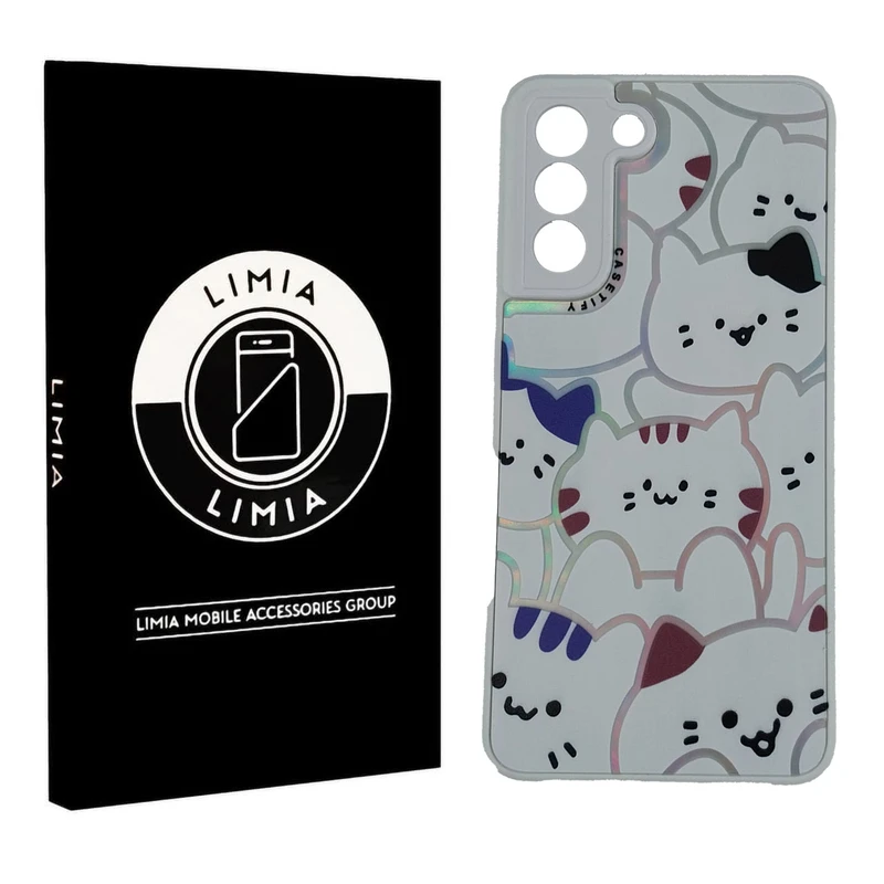 کاور لیمیا مدل فانتزی لنزدار طرح عروسکی PVD مناسب برای گوشی موبایل سامسونگ Galaxy S21 FE