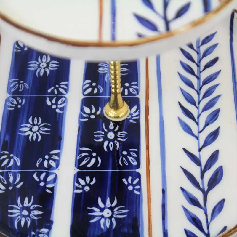 شیرینی خوری سرامیکی طرح پرنده مدل دو طبقه کد sad-26